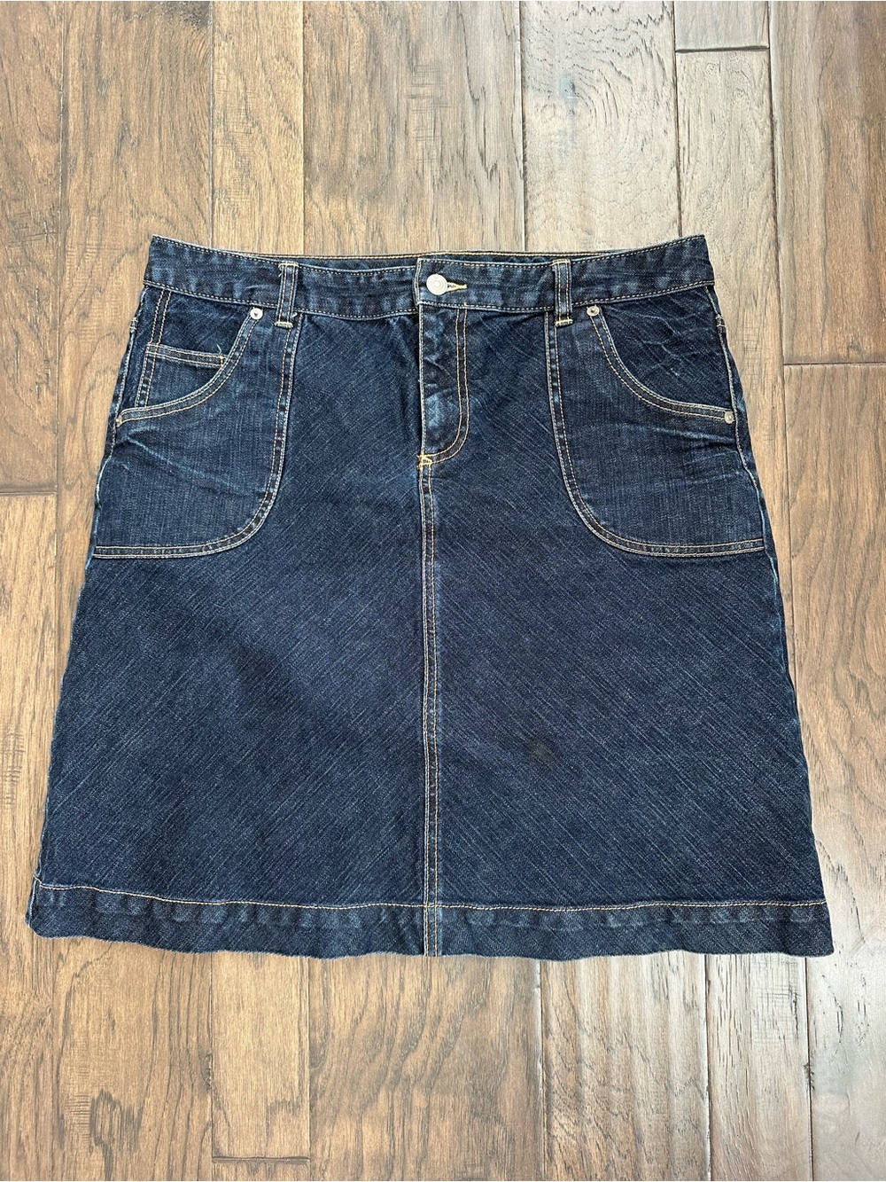 Banana Republic Dark Blue Denim A-Line Skirt